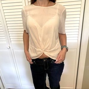 BCBG Generation High-Low Light Pink Top